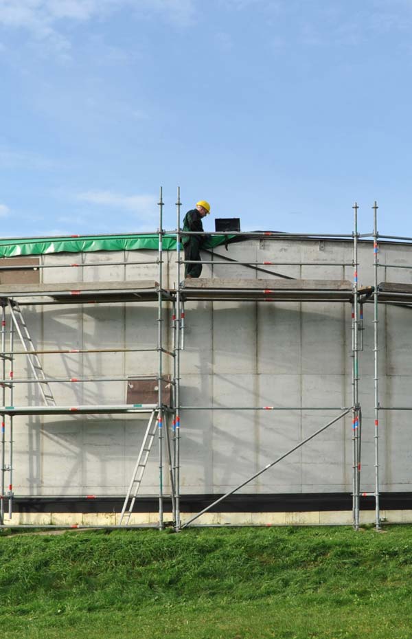 Sanierung und erneute Inbetriebnahme eines Fermenters einer BGA